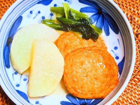 大根とさつま揚げの白だし煮